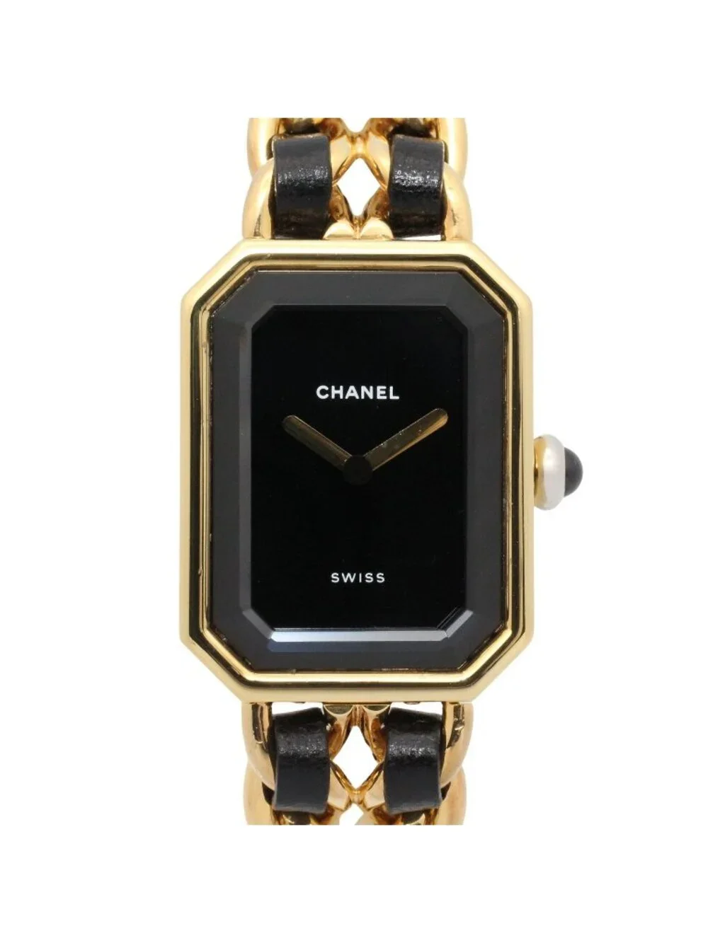 Chanel Watch Premiere S Black Leather